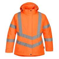 Manutan Manutan Expert Női jól láthatósági téli kabát, narancssárga, méret: L
