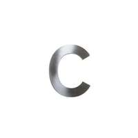 Manutan Manutan Expert Rozsdamentes acél szám 2D kivitelben, magassága 75 mm, „C” jel