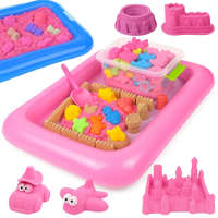 Malatec Kinetikus homok 2,5 kg-os formakészlet, játékok, medence homokozó, 45 darabos