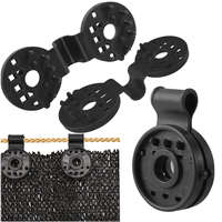 Malatec 20db - Rögzítő klipsz szőtt árnyékoló hálóhoz, 20 db/csomag, fekete