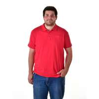 MB Collection MB Collection férfi galléros póló plus size DANIEL MB-20-1-MTS-0034/piros