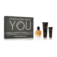 Giorgio Armani Giorgio Armani Stronger With You, SET: edt 50ml + tusfürdő gél 75ml + Hydratačný balzám na fúzy 20ml