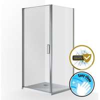 Wellis Wellis Quadrum 90 nyílóajtós szögletes zuhanykabin- Easy Clean bevonattal
