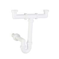 Styron Styron 639-2 kétmedencés csőszifon 40 mm-es elfolyással