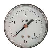Kede KEDE 0-4,0 bar, 1/4˝ (D63mm) hátsó csatlakozású nyomásmérő, fém házban