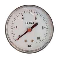 Kede KEDE 0-10,0 bar, 1/4˝ (D63mm) hátsó csatlakozású nyomásmérő, fém házban