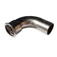 Egyéb Bänninger 18mm 90°-os KB könyök, INOX (rozsdamentes), SS 304, Hőszivattyús és fűtési rendszerekhez