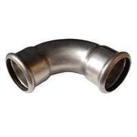 Egyéb Bänninger 22mm 90°-os BB könyök, INOX (rozsdamentes), SS 304, Hőszivattyús és fűtési rendszerekhez