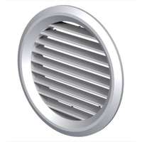 Vents Vents MV 100 BVS kerek szellőzőrács, csőcsatlakozóval, rovarok elleni védőhálóval