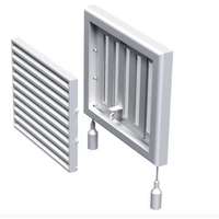 Vents Vents MV 120 R S Szellőzőrács, szabályozható zsaluval szúnyoghálóval