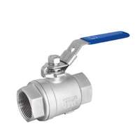 Gebo Gebo g316 2 részes INOX golyóscsap, BB, teljes furat, ISO felsőrész, 1 1/4"