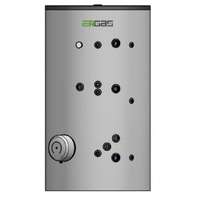 Heizer Heizer BSFVI 1002R, 1000 L-es álló indirekt tároló, két hőcserélővel, 12KW fűtőbetéttel, zománcozott, fix szigeteléssel