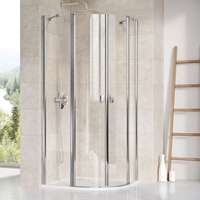 Ravak RAVAK Chrome CSKK4-90 90x90x195 cm round szatén+transparent