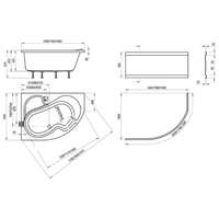 Ravak Ravak aszimetrikus kád, ROSA 140x105 P (jobbos), snowwhite