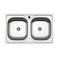 Mofém Mofém EVO2 2B 800x500mm (2 medence) beépíthető mosogató szifoncsomaggal