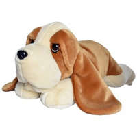 Keel Toys Basset kutya fekvő plüssfigura - 75 cm