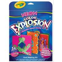  Crayola - Neon color explosion üdvözlőkártya készítő