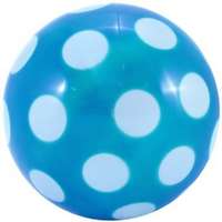  Kék, pöttyös gumilabda - 18 cm