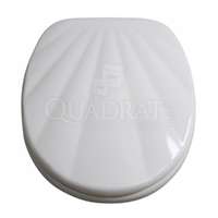 Quadrat QUADRAT WC ülőke, MDF, Caviar, fehér kagyló mintás