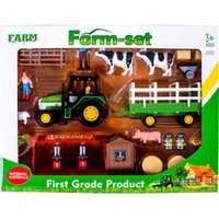  Farm szett - Mezőgazdasági készlet traktorral és figurákkal