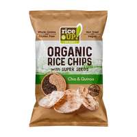 Rice UP Rice Up! BIO Barna rizs chips Chia magos&quinoás puffasztott szelet 25 g