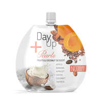 Day Up Day Up +Pearls vegán, gluténmentes, hozzáadott cukormentes gyümölcspüré-sárgabarack és kakaó 100 g