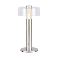 V-TAC V-TAC pezsgőarany asztali lámpa beépített akkumulátorral, Type-C kábellel, 30cm magas, meleg fehér - 7943