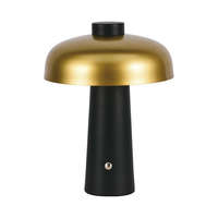 V-TAC V-TAC Fekete és arany asztali lámpa beépített akkumulátorral, Type-C kábellel, 24cm magas, állítható színhőmérséklettel - 7946