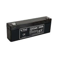 V-TAC V-TAC zselés akkumulátor 12V / 2Ah akku, T1 csatlakozóval - SKU 23450