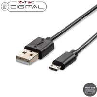 V-TAC V-TAC Micro USB kábel, 1m fekete - 8481