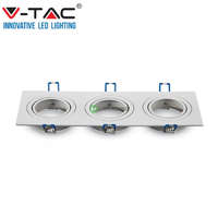 V-TAC V-TAC 3xGU10 billenthető, süllyeszthető négyzet keret, fehér - 3609