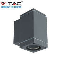 V-TAC V-TAC kültéri egyirányú fali lámpa szürke GU10 foglalattal - 8626