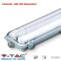 V-TAC V-TAC T8 LED armatúra 120cm IP65 2db 4000K fénycsővel - 6387