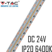 V-TAC V-TAC beltéri SMD 24V LED szalag, hideg fehér, 700 LED/m - 2604