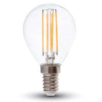 V-TAC V-TAC E14 P45 Filament 6W LED izzó, 100Lm/W - Hideg fehér - 212847