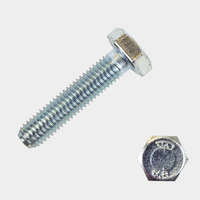 Hatlapfejű tövigmenetes csavar M6x20 - 8.8 /Horganyzott/