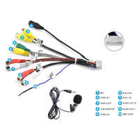 Audio és Videó csatlakozó mikrofonnal Multimédiás és Androidos autórádiókhoz M3118A1