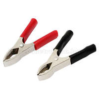 Akkumulátor csipesz szett, Negatív és Pozitív, 30 Amper