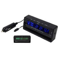 Digitális autós külső-belső LCD hőmérő és feszültség mérő MM5435