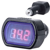 Autós, szivargyújtós feszültségmérő műszer, Mlogic MM2213