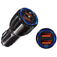 Autós szivargyújtós USB töltő 12/24 V-os MS34D