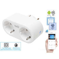 Wifi Okos Konnektor és Intelligens Fogyasztásmérő Android és iPhone Távirányítással NVS32PRO