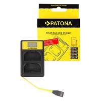 Patona PATONA Smart Dual LCD USB Akkutöltő - Canon LP-E6 EOS 5D 60D 60Da 6D 7D EOS70D EOS-70D LP-E6 Mark II (141583)