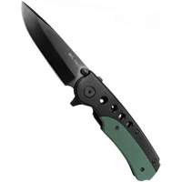 Mil-Tec Mil-Tec univerzális taktikai zsebkés fekete-zöld G10