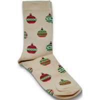 Sox World Karácsonyi zokni gömbökkel 36-40 drapp