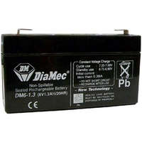 DiaMec DIAMEC akkumulátor 1.3 AH, 6 V
