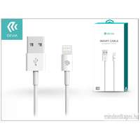 Devia Devia Smart Cable Lightning Apple iPhone 5/5S/5C/SE/iPad 4/iPad Mini USB töltő- és adatkábel 1 m-es vezetékkel white