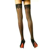 Leg Avenue Leg Avenue átlátszatlan csipkés combfix (9550)