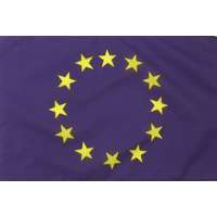  Európa zászló kicsi (30 x 45 cm) zászlórúdon