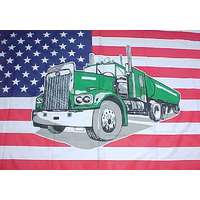  USA zászló kamionnal (B-18) 90 x 150 cm